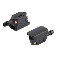 2 PCS Front Windshield Washer Nozzles, 4 Holes Straight Column Auto Window