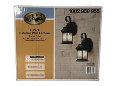 Hampton Bay 1-Light Bronze Outdoor Wall Light Fixture Sconce 2-pack