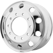 American Racing Otr 24.5x8.25 10x285.75 Polished Aluminum Semi Truck Wheels