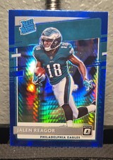 2020 Panini Donruss Optic - Rated Rookies Jalen Reagor #165 Blue Hyper Prizm RC