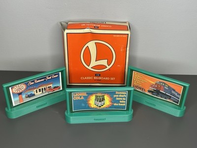 Vintage 1997 Lionel 310 Classic Billboard Set 6-12949 with Box Cola Linex Trains