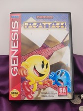 Pac-Attack (Sega Genesis, 1993) cartridge and box. Excellent Condition!