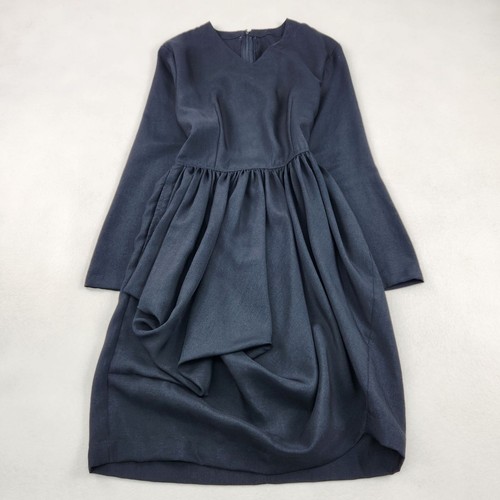 Tricot Comme des Garçons Dress Balloon Silhouette Asymmetrical Black W4930 - Afbeelding 1 van 8