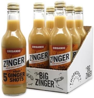 Big Zinger Ingwer 6x330ml - 30 Shots - Bio pflanzliche Shots mit 18,4g