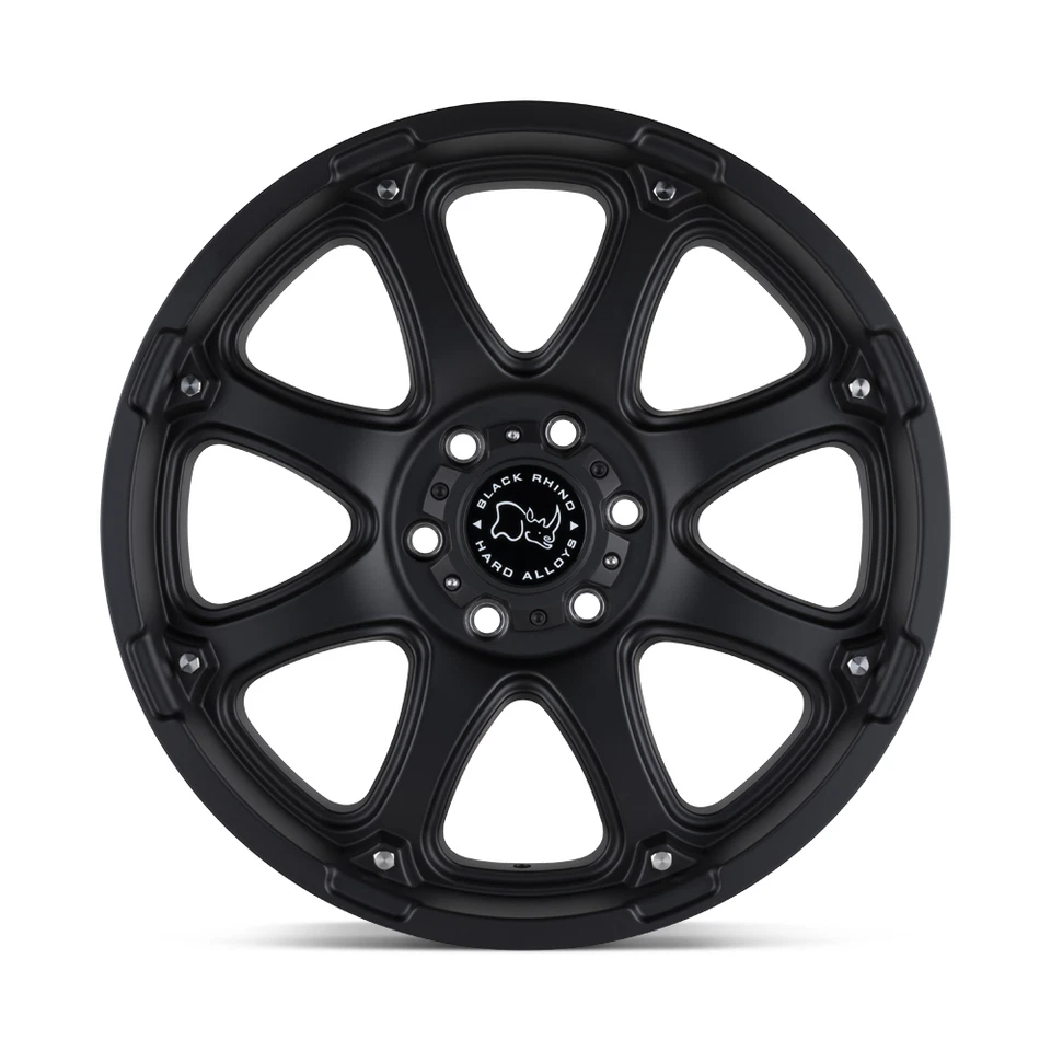 Llanta negra Rhino Glamis 20x9 5x5,0 negra mate 20" -12 mm para Chevy GMC Foto 3 de 4