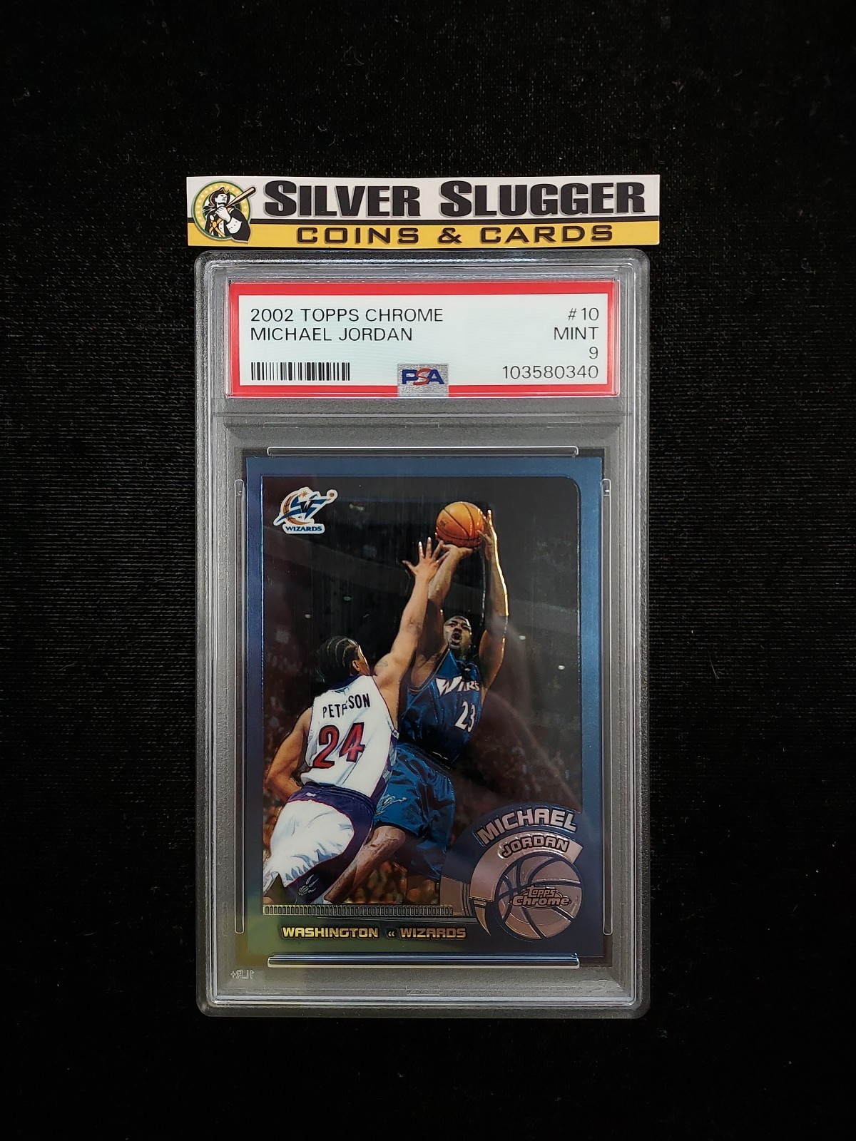 2002-03 Michael Jordan Topps Chrome Base #10 PSA 9 Washington Wizards