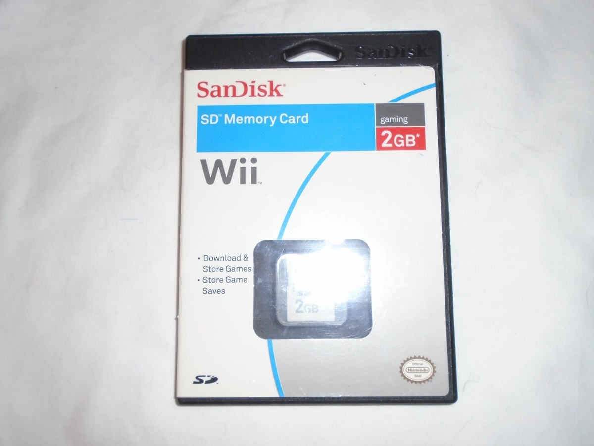 SanDisk 2gb SD Gaming Memory Card for Nintendo Wii for sale