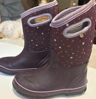 Kids Classic Plus Boss Stomper Pegasus Purple Insulated 100% Waterproof Sz-4