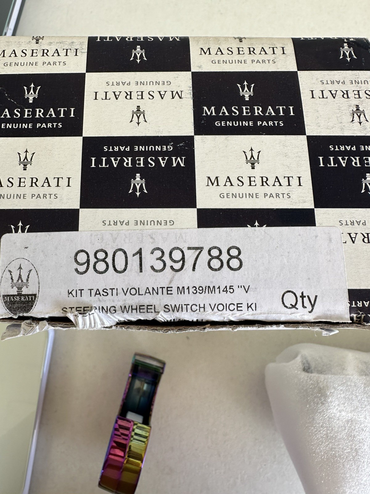 Maserati Steering Wheel Voice Switch Kit, specifically OEM  980139788 new 