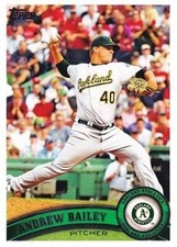 Andrew Bailey 2011 Topps 280 Oakland Athletics Baseball Card