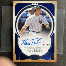 2026 Topps Tier One Mark Teixeira On Card Auto /99 Blue #PPA-MT Yankees