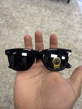 Ray-Ban RB2140-F 1278/3F Original Wayfarer Low Bridge Fit Sunglasses Black 50mm