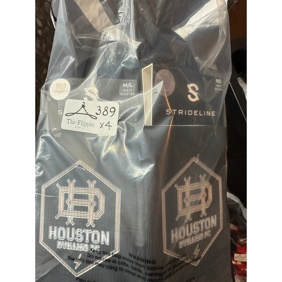 Calcetines de fútbol negros premium Houston Dynamo FC Strideline M L Foto 4 de 4