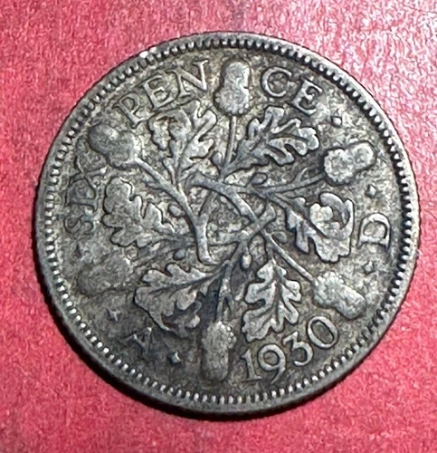 1930 George V Sixpence — photo from the most recent tracked eBay sale