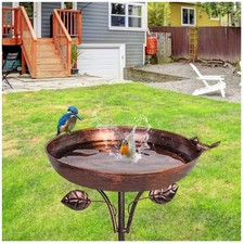 Antique Bronze Bird Bath Feeder Stake