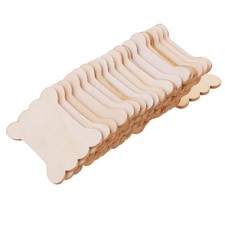20 Pieces Wooden Blank Cardboard Floss Bobbins Embroidery
