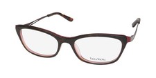 NEW VERA WANG V332 EYEGLASSES PLASTIC WOMENS CAT EYE 51-17-135 RY RED FULL-RIM