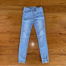 Old Navy Rockstar Super Skinny Jeggings Girl  s Size 10 Distressed Stretch