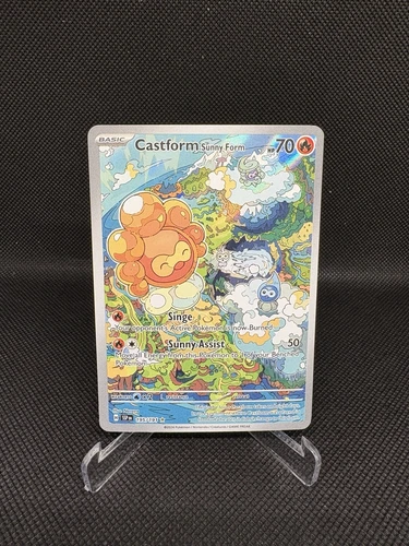 Pokémon TCG Castform Sunny Form 195/191 Illustration Rare Surging Sparks Holo NM