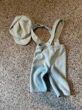 Photography Newborn SET baby Boy Green SET  Hat Newborn Outfit Prop