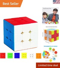 Stickerless 3x3 Speed Cube Puzzle - Perfect for Skill Development  Fun