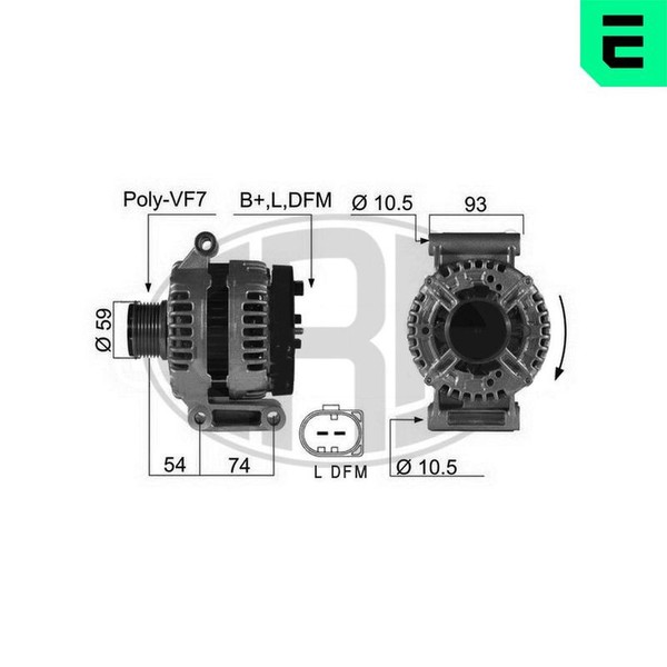 ERA 210422A Generator FüR Ford Land Rover-image