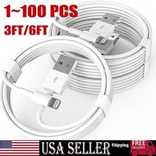 Fast USB Data Charger Cables lot Cords For Apple iPhone 5 S 6 7 8 13 14 X Plus