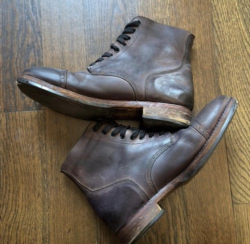 Unmarked Plum Leather Men's Boots