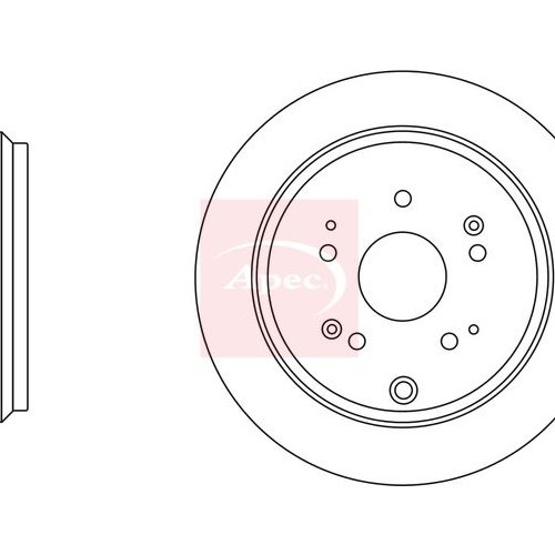 For HONDA CR-V III RE 2006 on BRAKE DISC (REAR) (SINGLE) DSK2663