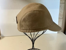 Conte Of Florence Men’s Camel Colored Wool Driving Cap Sz 58/ L