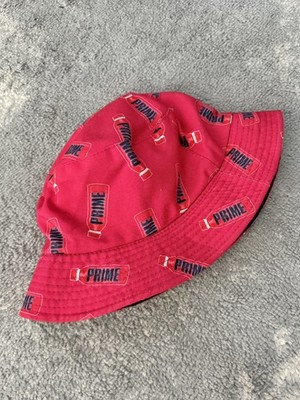 Paul Logan Prime Bottle Hydration Drink Bucket Hat Reversible Red KSI New