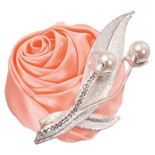 Boutonnieres for Men, Pink Groom Corsage Artificial Flower