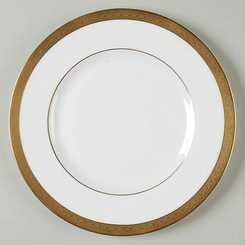 Royal Doulton "Royal Gold" dinnerware, plates, cups, serveware