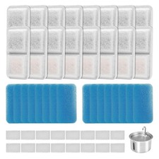 16 Pack Cat Water Fountain Filters Replacement Compatible With oneisall Cat...