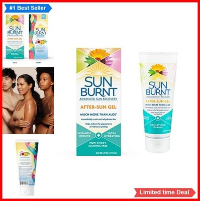 Aloe Vera Gel After Sun 6 oz Hydrating Moisturizer Non-Sticky Soothing Dry Skin