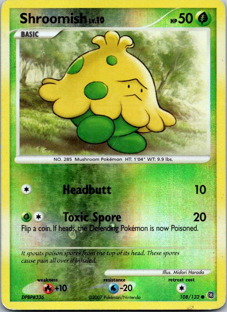 Secret Wonders #108/132 Shroomish Reverse Holo Pokemon Card