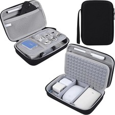 Hard Travel Electronic Organizer Case For MacBook Power Adapter Chargers Cables