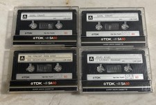 Lot of 4TDK SA 90 High Bias Type II Recordable Cassettes Used