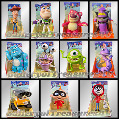 Disney Mini Toddler 2.5'' Doll Wall-E Coco Sulley Boo Randal Zurg Lotso Jack Jack