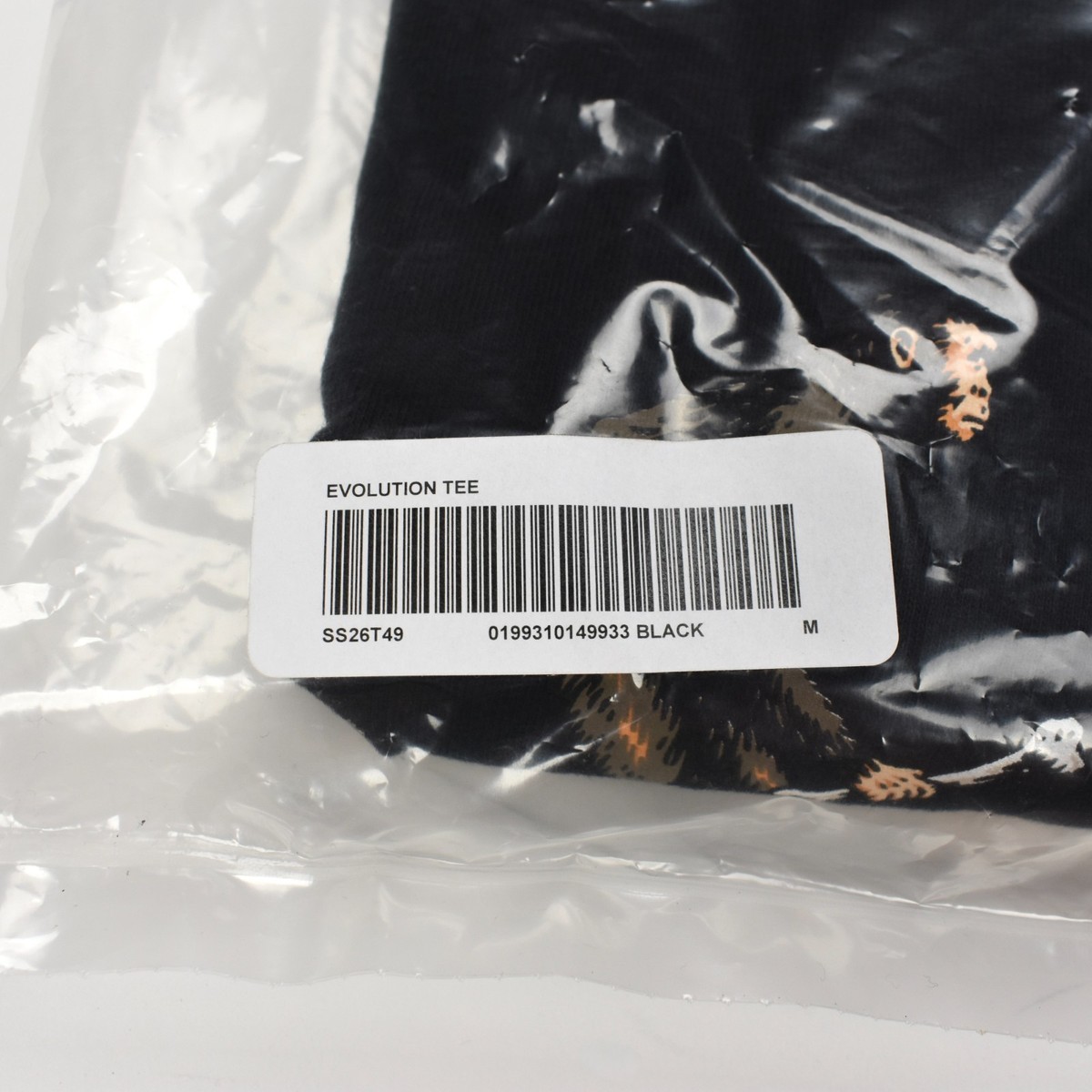 NWT Supreme SS26 Evolution Caveman T-Shirt Tee Black SEALED Men's