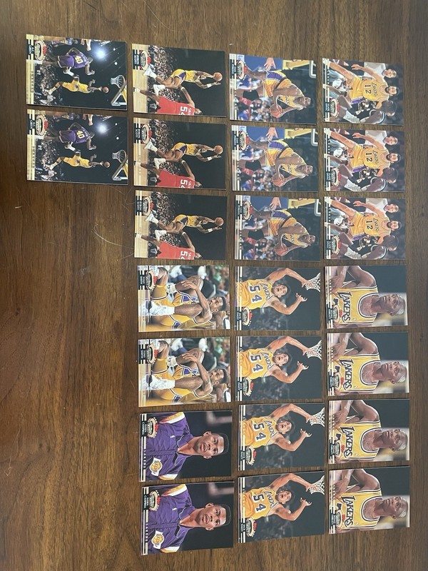 92-93 Topps Stadium Club Los Angeles Lakers - 23 Card Lot - Vlade Divas + More!