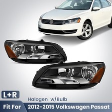Halogen Headlights For 2012 2013 2014 2015 Volkswagen Passat Headlamp Leftright