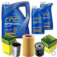 MANN-FILTER Inspektionspaket Mannol 7L Special Plus 10W-30 FüR Renault Safrane
