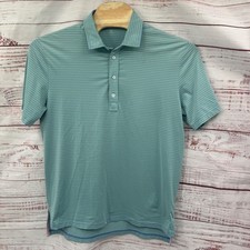 RLX Ralph Lauren Golf Polo Shirt Mens Large Striped Short Sleeve Performance