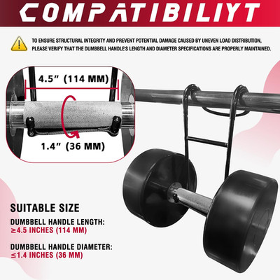 Upgraded 2-Pack Mad Spotter Pro 2.0 Dumbbell Hooks 250 Lbs Load Bench Press Bag