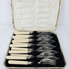 Wards Fish Cutlery Set Silver Plated 6 Place Setting EPS