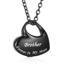 Cremation Urn Jewelry for Ashes, Ash Keepsake Urn Necklace for Man Women,Wa - 02