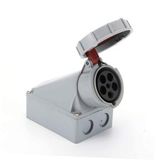 IEC60309 Waterproof CEE Industrial Connector Socket 5Pin 63A 380V-415V 3P E N