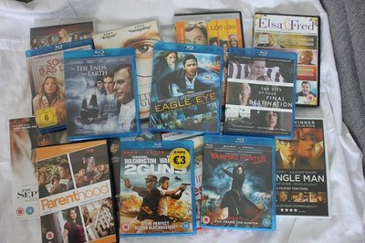 Filmsammlung 15 Blue-Rays und DVDs