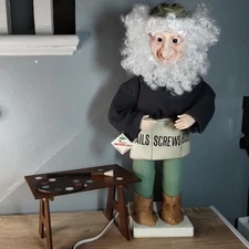 Vtg Telco Christmas Animated Santa's Helper Elf Motionette Artist Works 21"